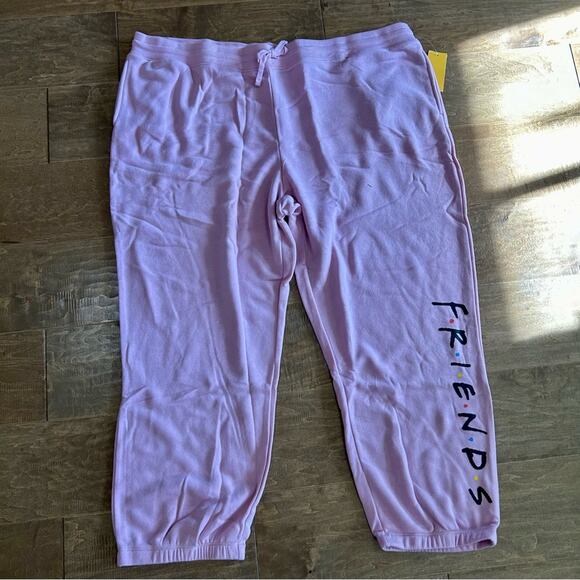Friends Women’s Plus Size Casual Jogger Pants Light Mauve Size 3X NWT - Picture 1 of 5